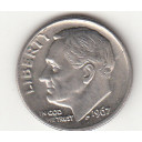 1967 - 10 Cents (Dime) Rame-nickel Dollaro Stati Uniti Roosevelt  Dime FDC
